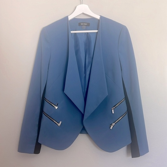 Vintage Nine West Women's Draped Open Zip Pocket x 4 Vintage - Picture 1 of 8